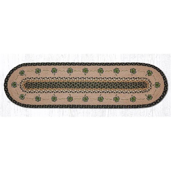 Capitol Importing Co 13 x 48 in. Shamrock Oval Patch Runner 64-116S